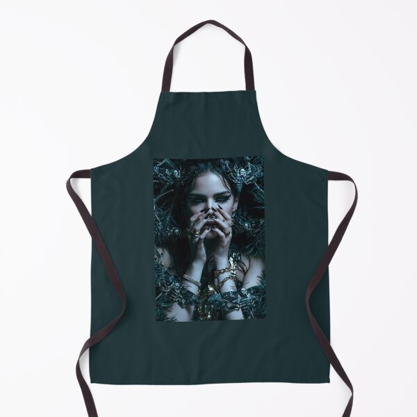 Item preview, Goth Girl with Skull Moths in Teal & Gold | Dark Pin-Up for Man Cave & She Shed designed and sold by Synth Seduction.
