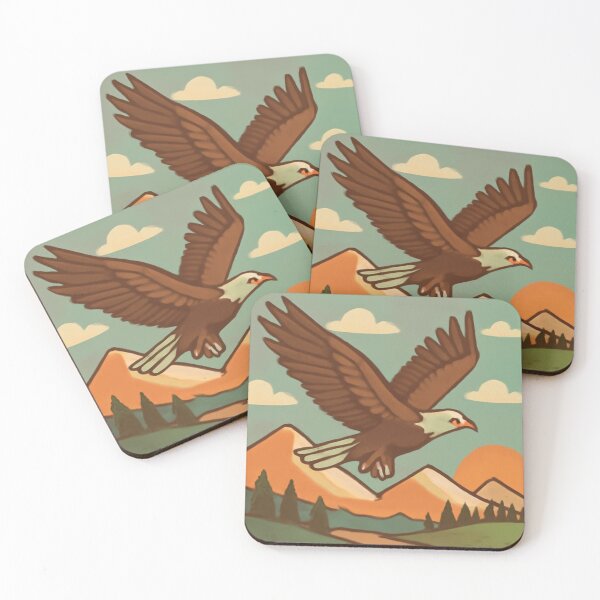 Item preview, Vintage Retro Mountain Spirit Eagle Wilderness Nature Landscape designed and sold by CuomoSalF.