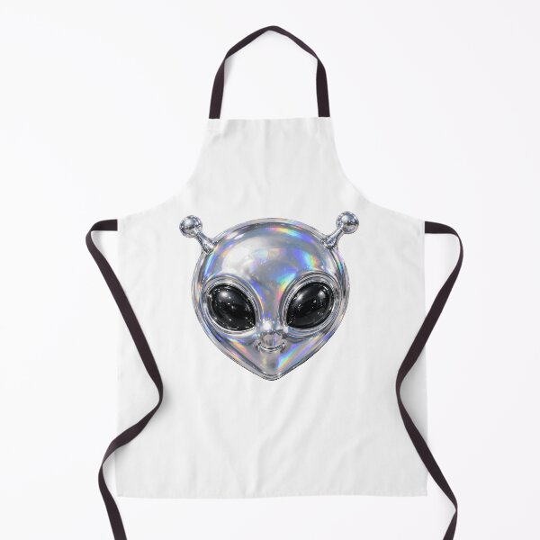 Item preview, Puffy Chrome Balloon Alien Face designed and sold by Teeny Quities.