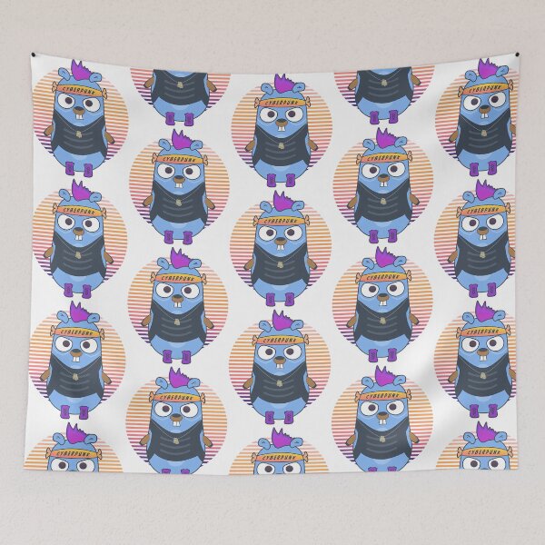 Item preview, Golang Gopher Punk Style designed and sold by AmericanCustom.
