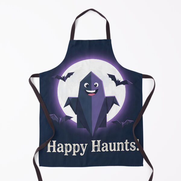 Item preview, Happy Haunts Cute Purple Ghost Full Moon Bats designed and sold by Marcu Ioachim.