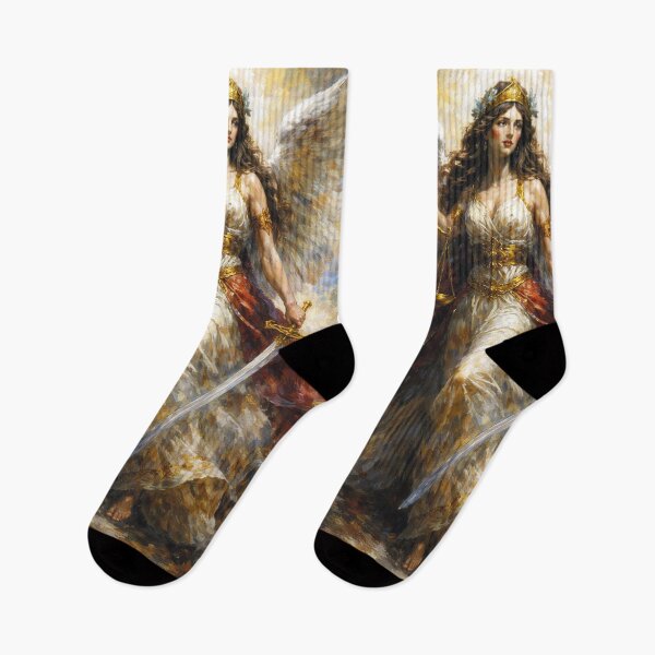 Item preview, Nemesis – The Greek Goddess of Justice Painting designed and sold by GalleryKauffeld.