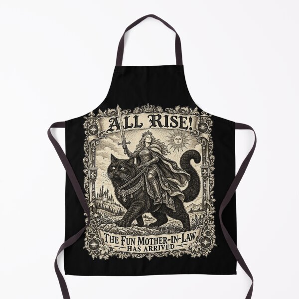 Item preview, All Rise The Fun Mother-in-Law Has Arrived Medieval Cat Queen designed and sold by VioletNance.