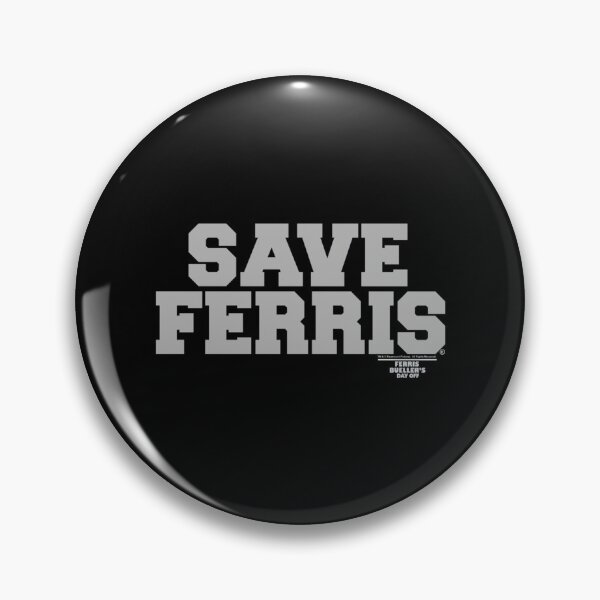 Item preview, Ferris Bueller'S Day Off Save Ferris Gray Collegiate Style designed and sold by MESCLOTHIING.
