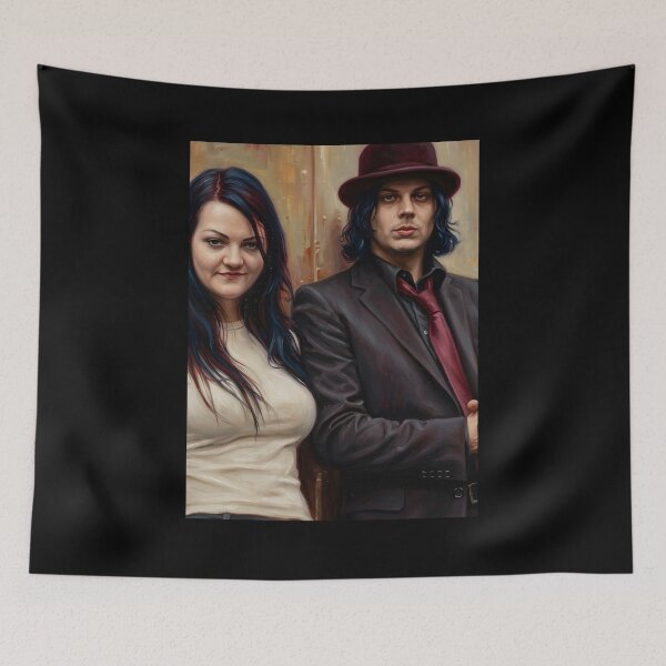 Item preview, The White Stripes Oil Painting designed and sold by maretsad.