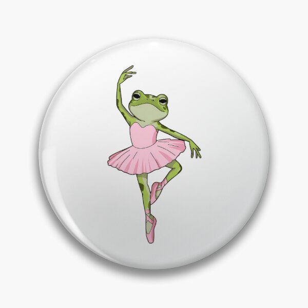 Item preview, Graceful Ballerina Frog In Pink Tutu  Cute Dance Animal Art designed and sold by Pricityy.