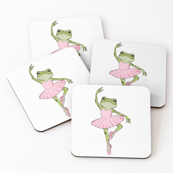 Item preview, Graceful Ballerina Frog In Pink Tutu  Cute Dance Animal Art designed and sold by Pricityy.