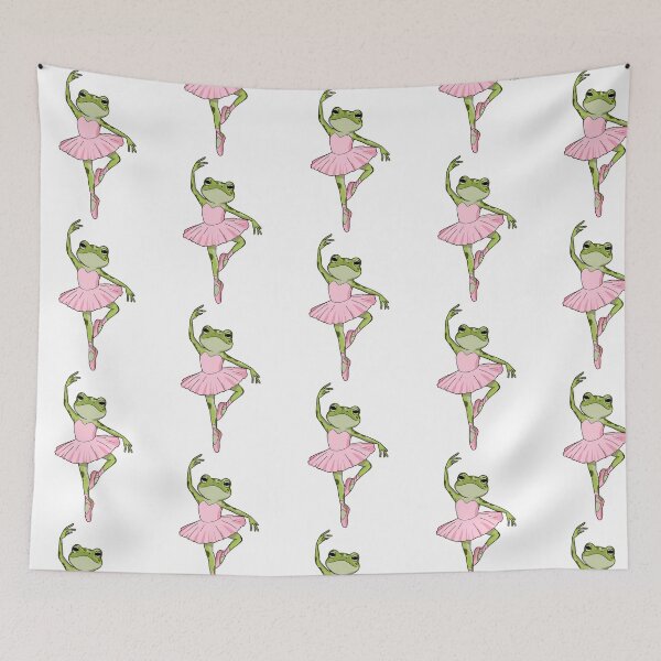 Item preview, Graceful Ballerina Frog In Pink Tutu  Cute Dance Animal Art designed and sold by Pricityy.