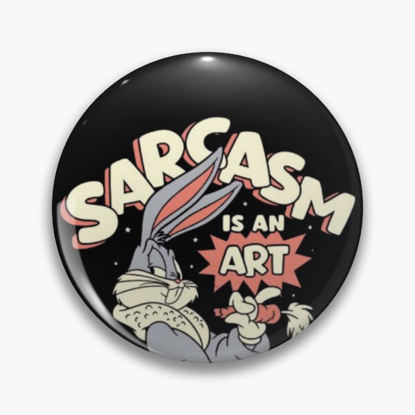 Item preview, Sarcasm Is an Art – Retro Bunny Cartoon Poster designed and sold by WATEKE.