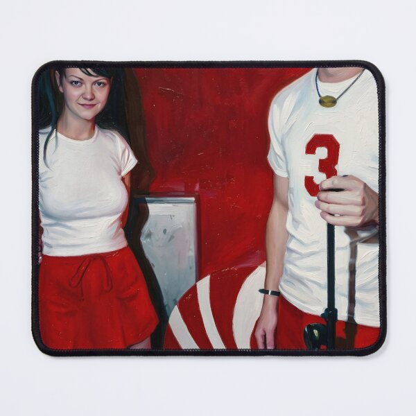 Item preview, The White Stripes Oil Painting designed and sold by maretsad.