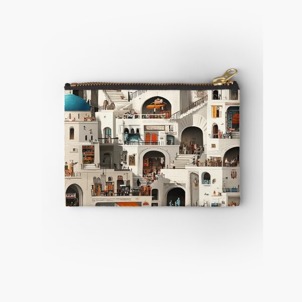 Item preview, An Architectural Layers of a Mediterranean Village Showcasing Lively Markets and Cozy Gatherings designed and sold by Matt_Smith.