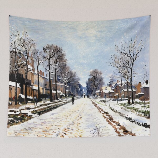 Aperçu de l'œuvre Effet neige, La route de Louveciennes créée et vendue par artdesignsnow.