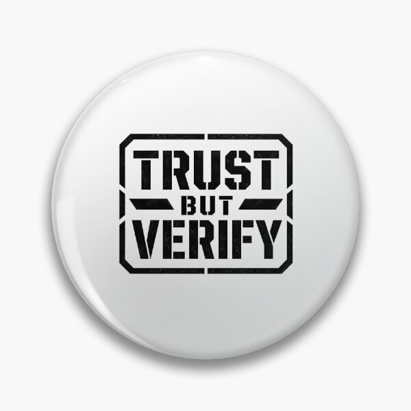 Item preview, Lesson Trust But Verify designed and sold by FortyTwoCustomm.