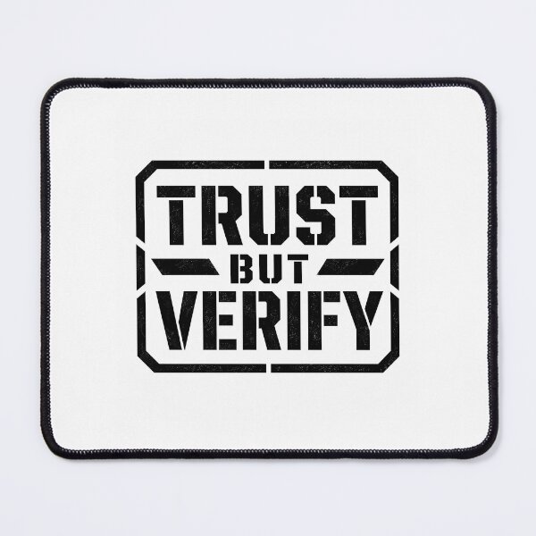 Item preview, Lesson Trust But Verify designed and sold by FortyTwoCustomm.