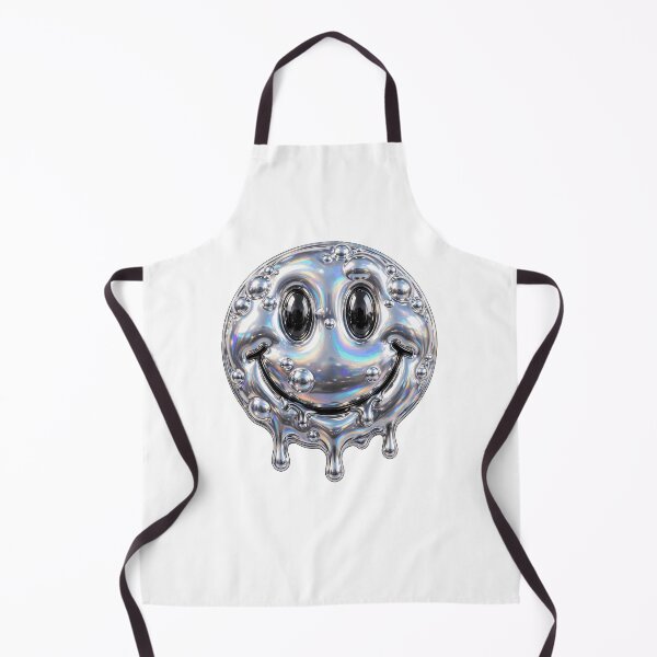 Item preview, Puffy Chrome Dripping Smiley Face designed and sold by Teeny Quities.