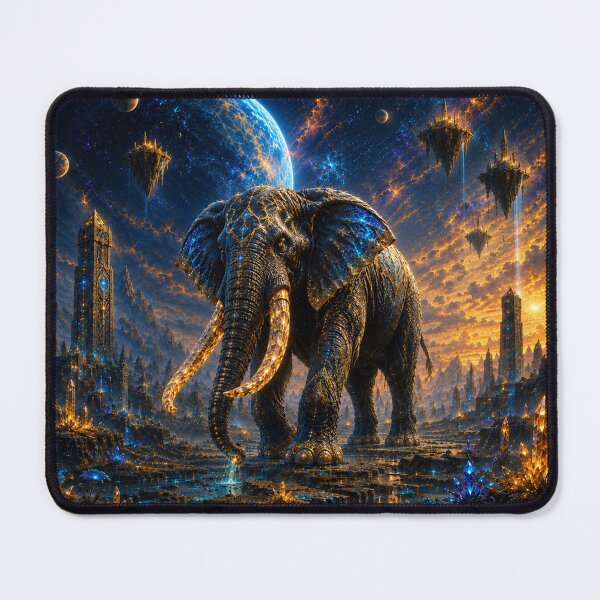 Item preview, Cosmic Elephant – Cosmic Guardian of the Universe designed and sold by ZYVARENNE.
