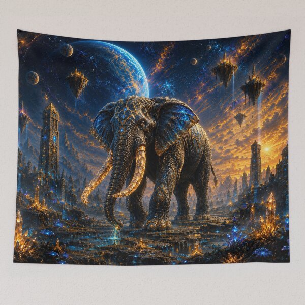 Item preview, Cosmic Elephant – Cosmic Guardian of the Universe designed and sold by ZYVARENNE.