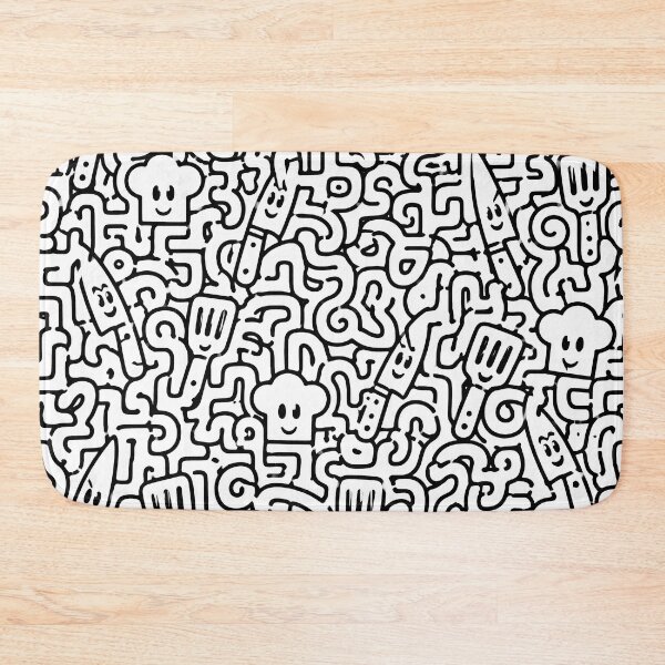 Item preview, Monochrome Kitchen Tools (Minimalist Chef) designed and sold by Thai Vibe Studio.