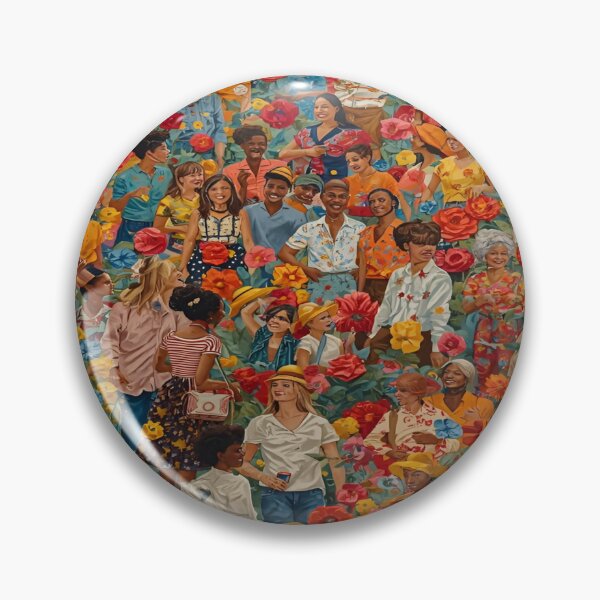 Item preview, A Vibrant Celebration of Community and Diversity Illustrated Through an Explosion of Colorful Flowers and People Engaged in Joyful Interactions designed and sold by Matt_Smith.