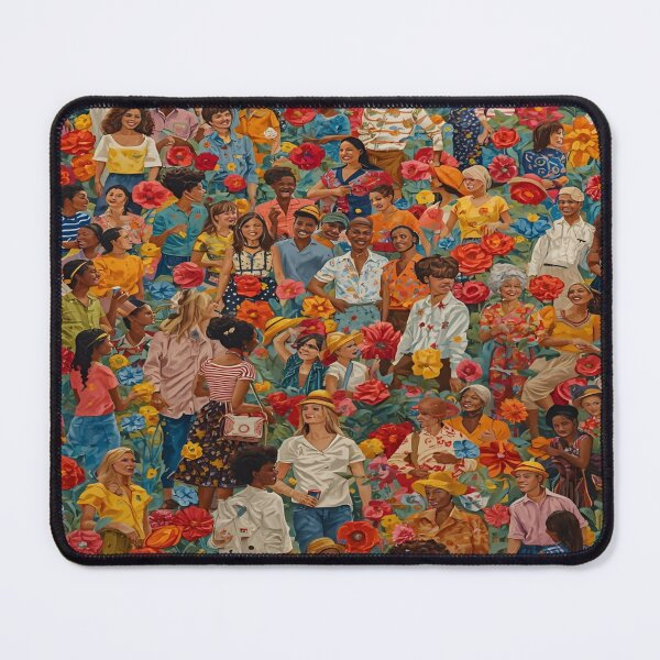 Item preview, A Vibrant Celebration of Community and Diversity Illustrated Through an Explosion of Colorful Flowers and People Engaged in Joyful Interactions designed and sold by Matt_Smith.
