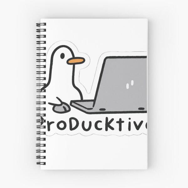 Item preview, ProDucktive Duck Laptop Sticker designed and sold by EgoSovereign.