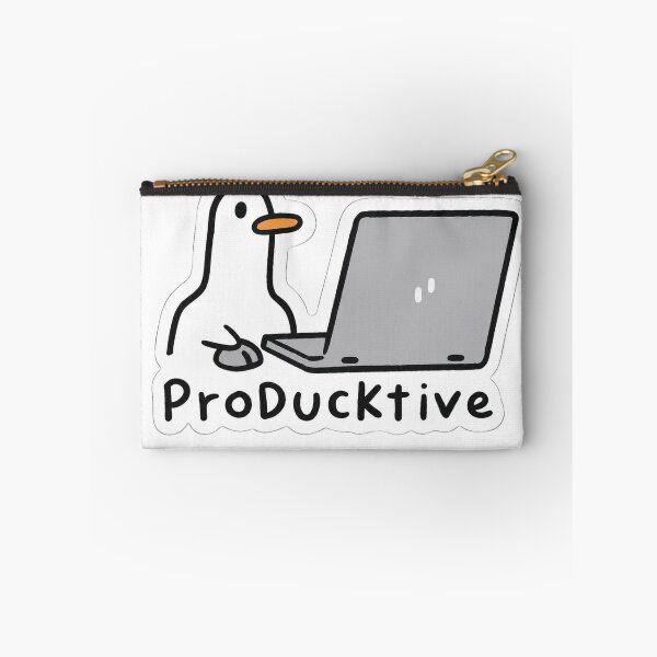 Artikelvorschau, ProDucktive Enten-Laptop-Aufkleber entworfen und verkauft von EgoSovereign.