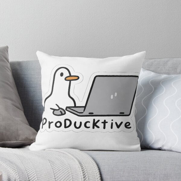 Item preview, ProDucktive Duck Laptop Sticker designed and sold by EgoSovereign.