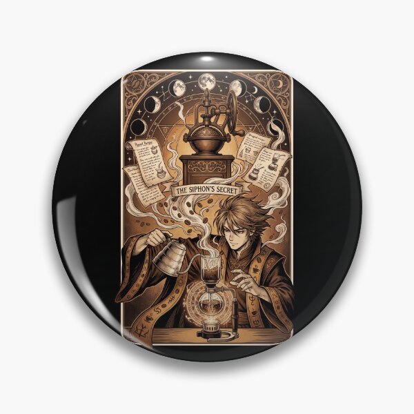 Item preview, Coffee Alchemist The Siphon's Secret Anime Barista Vintage Occult Aesthetic designed and sold by mood-draftsman.