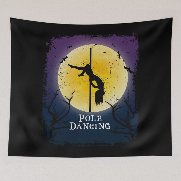 Item preview, Pole Dancing Halloween Vintage Art Gym Pole Dancer designed and sold by cgocgy.