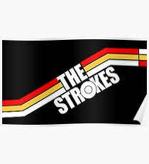 The Strokes Logo Striped Julian Casablancas Poster