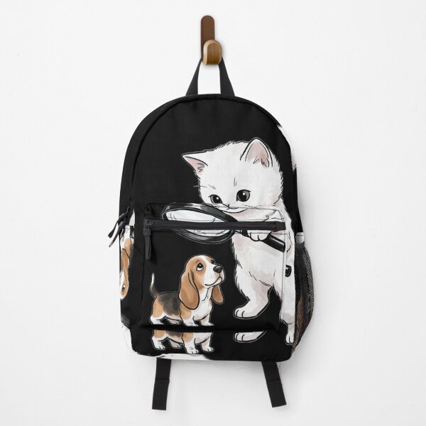 Item preview, Lindo gato detective blanco con lupa designed and sold by ZoneMerch.