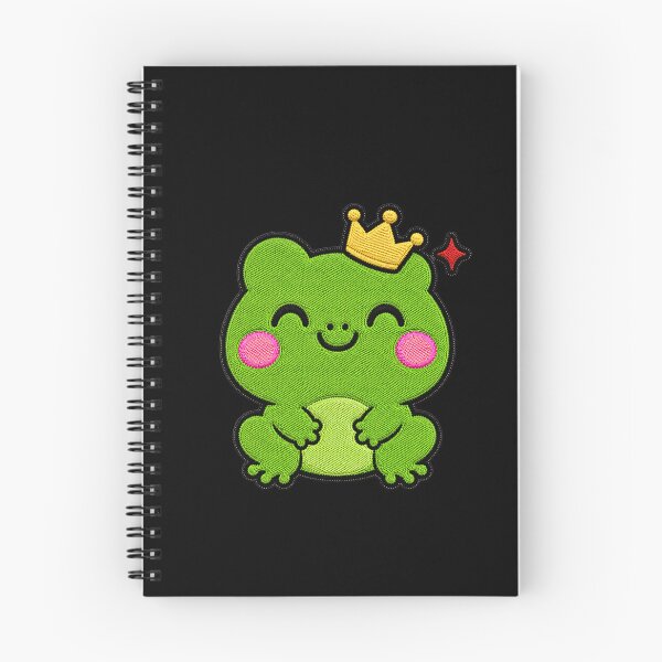 Item preview, Cute Frog Wearing Yellow Crown Kawaii Embroidery Patch designed and sold by ColorSplash123.