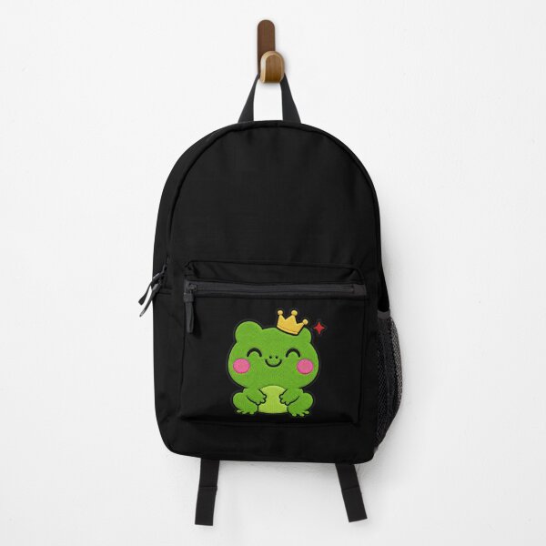 Item preview, Cute Frog Wearing Yellow Crown Kawaii Embroidery Patch designed and sold by ColorSplash123.