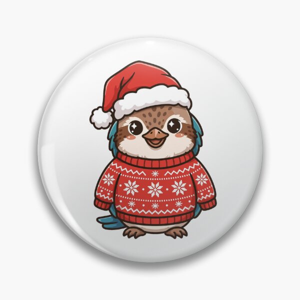 Item preview, Kookaburra Christmas Cute Kookaburra Santa Hat Ugly Sweater Aussie Christmas designed and sold by Yellowriversss.