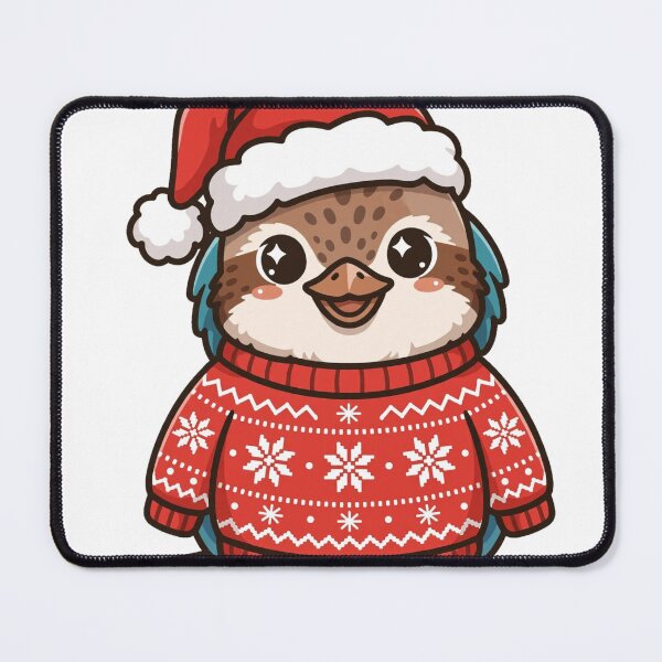 Item preview, Kookaburra Christmas Cute Kookaburra Santa Hat Ugly Sweater Aussie Christmas designed and sold by Yellowriversss.