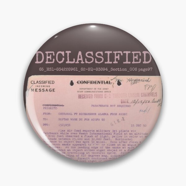 Item preview, UFO DECLASSIFIED 65_HS1-834228961_62-HQ-83894_Section_006 page97 designed and sold by CG17s.