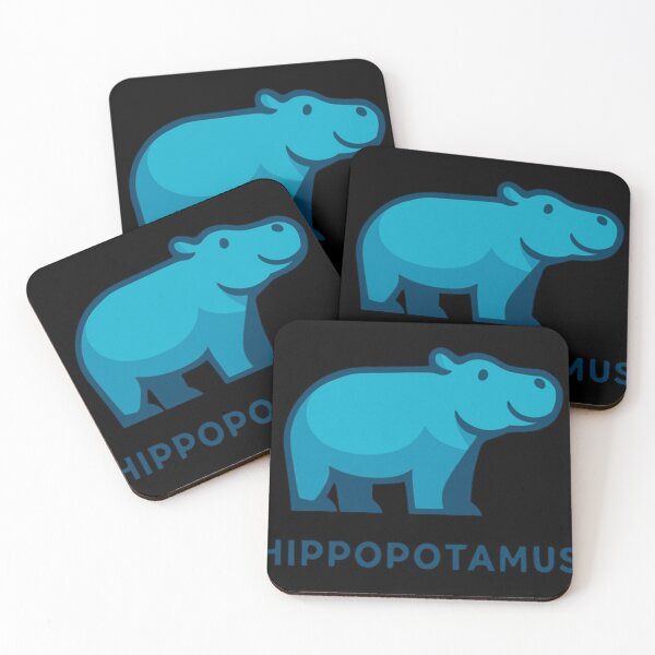 Item preview, Cute Hippopotamus Retro Vintage Animal Silhouette Graphic Art designed and sold by CooperBallard.
