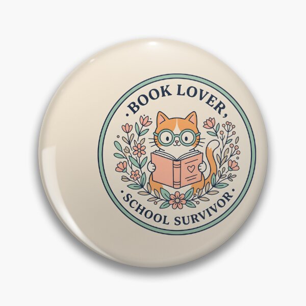 Item preview, School Survivor Cat - Book Lover Student Library designed and sold by SplashTastic.