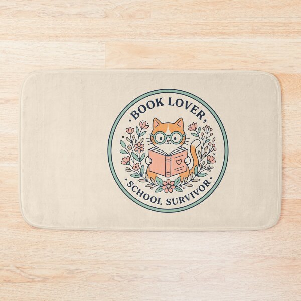 Item preview, School Survivor Cat - Book Lover Student Library designed and sold by SplashTastic.