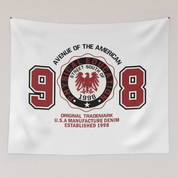 Item preview, Vintage Varsity Athletic 98 Denim Badge designed and sold by FitNow.