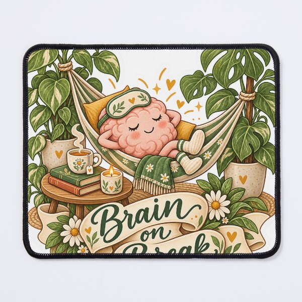 Item preview, Brain on Break – Funny Mental Reset Sticker designed and sold by ChicClicker.