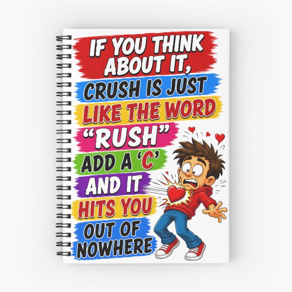 Item preview, If You Think About It, Crush Is Just Like The Word "Rush" Add A 'c' And It Hits You Out Of Nowhere designed and sold by KLERIKSTORE.