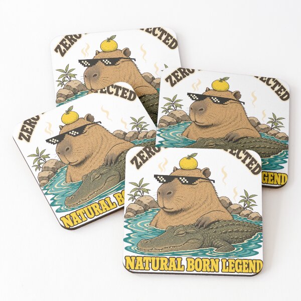 Item preview, Zero Drama Capybara Hot Spring Funny Meme Graphic T-Shirt Design designed and sold by KIDEnia.