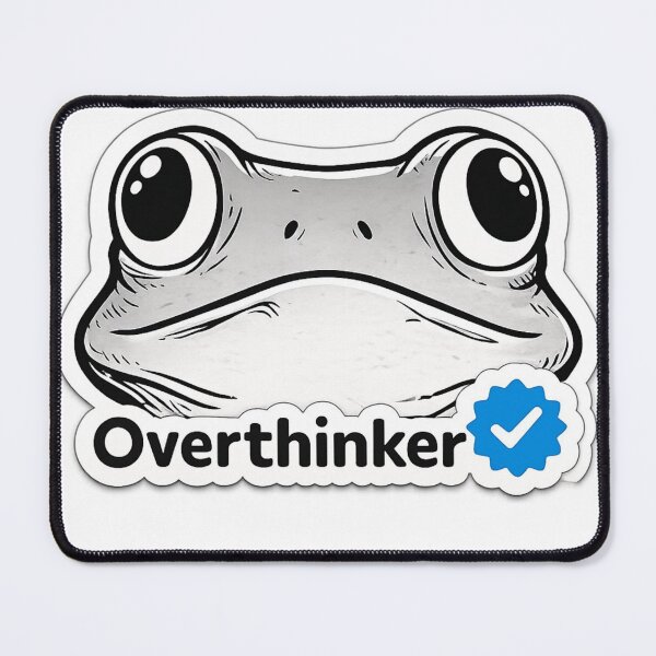 Item preview, Funny Overthinker Frog Verified designed and sold by EgoSovereign.