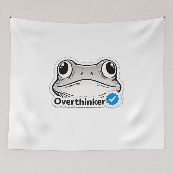 Item preview, Funny Overthinker Frog Verified designed and sold by EgoSovereign.