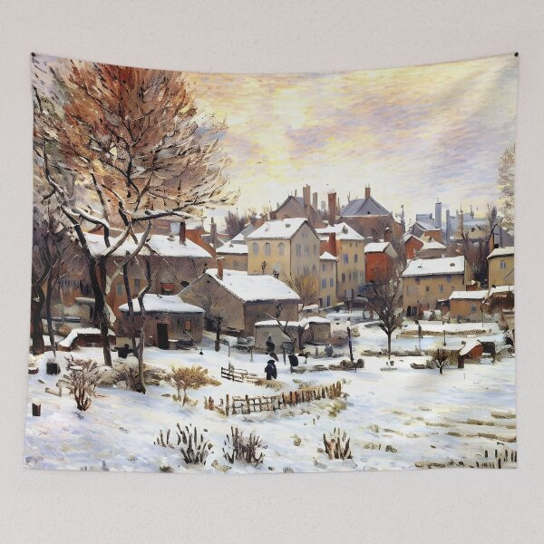 Aperçu de l'œuvre Effet neige, coucher de soleil créée et vendue par artdesignsnow.