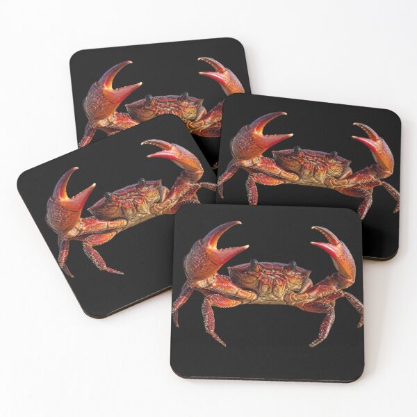 Item preview, Realistic Red Crab Claws Up Marine Wildlife Graphic Art designed and sold by CooperBallard.