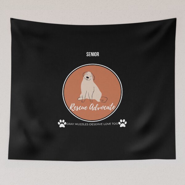 Item preview,  Senior Rescue Advocate, Gray Muzzles Deserve Love Too designed and sold by Zyvora-merch.