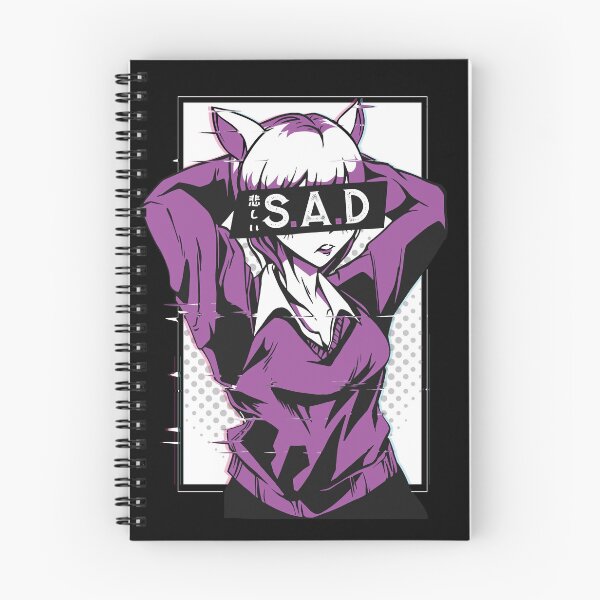 Item preview, Sad Anime Girl Glitch Art Vaporwave Aesthetic Japanese Otaku designed and sold by Hilal-Studio.