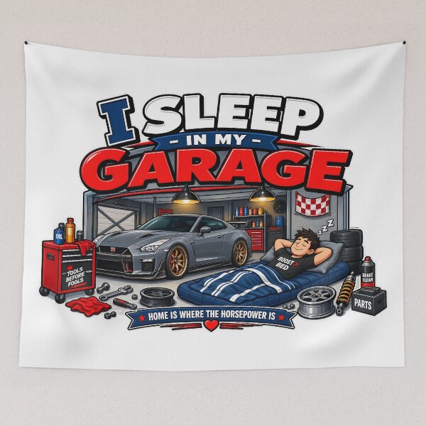 Item preview, I Sleep in My Garage designed and sold by zakvisuals.